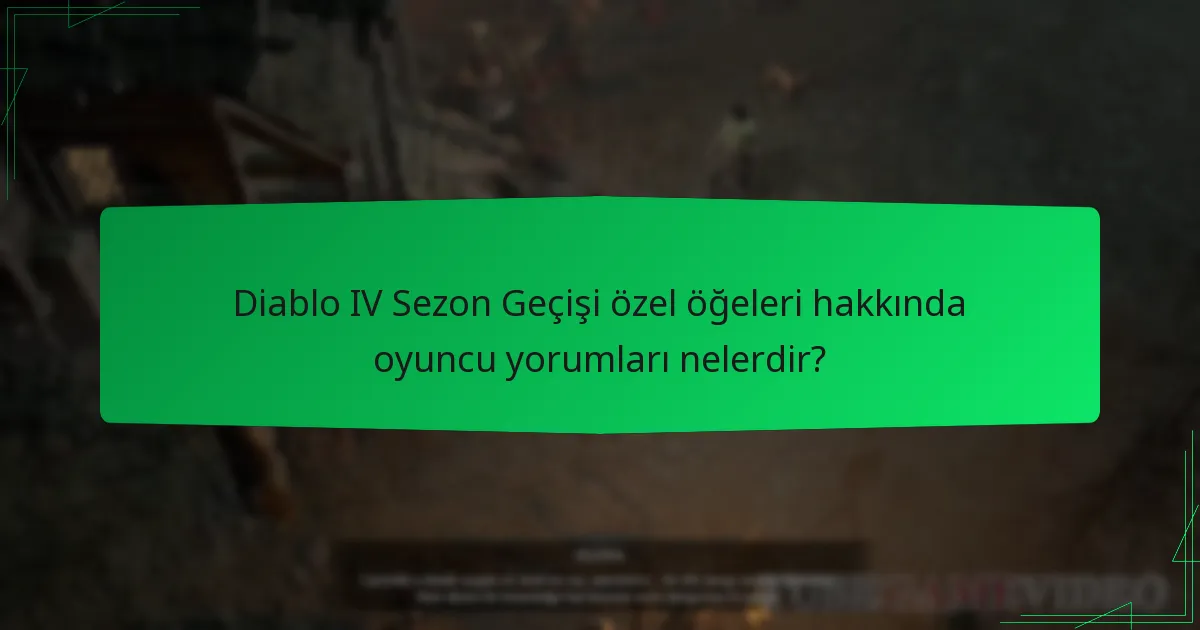 Özel öğeler, Diablo IV’ün oyun deneyimini nasıl geliştiriyor?