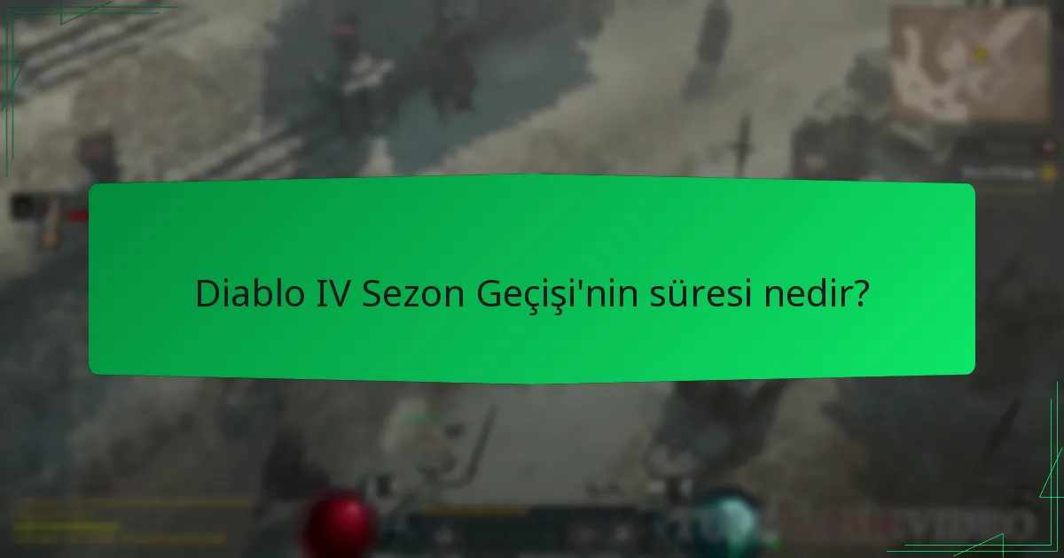 Diablo IV Sezon Geçişi hakkında topluluk görüşleri nelerdir?