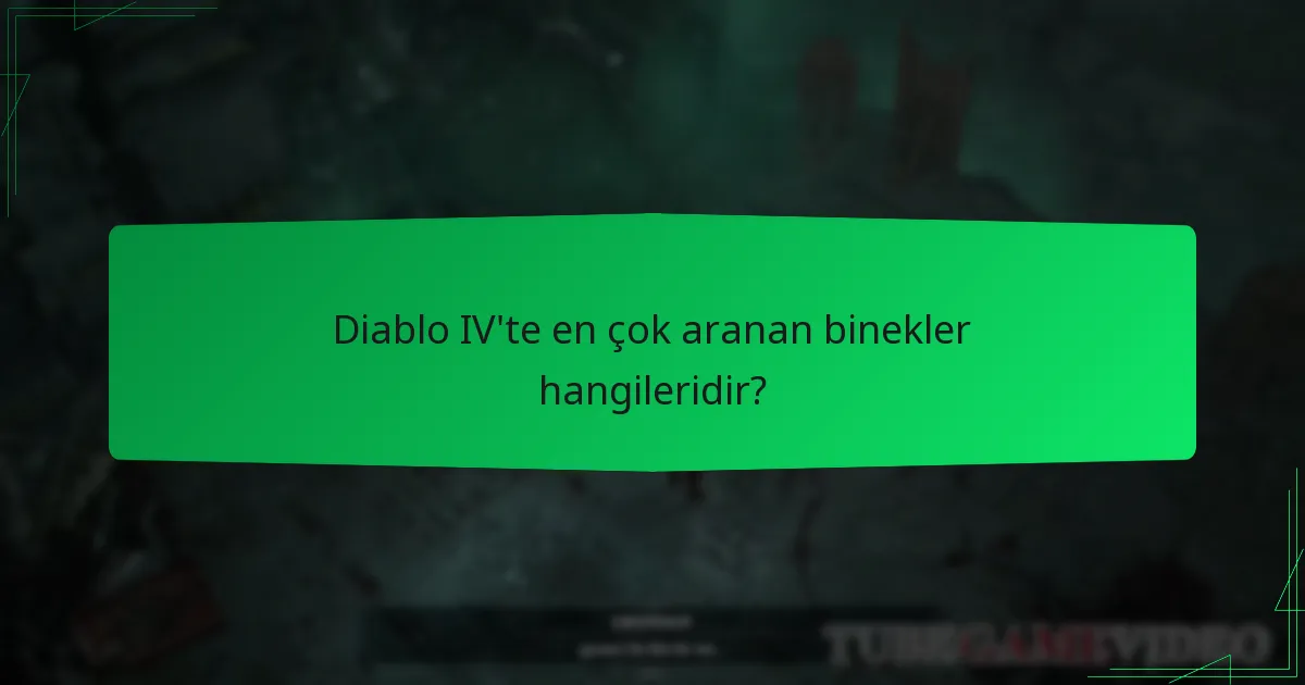 Diablo IV’te mevcut olan binekler için güncel promosyonlar nelerdir?